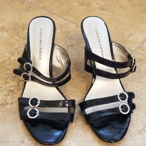 Black 8.5 Dana Buchman strappy heels